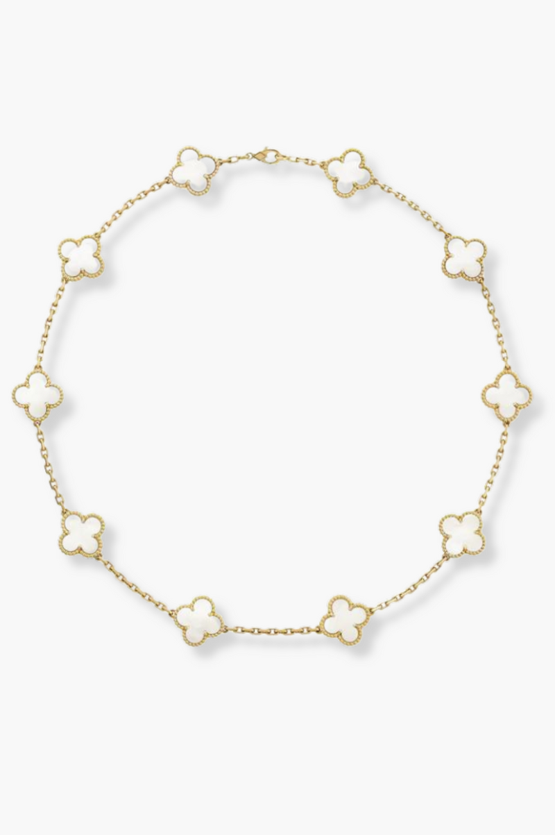 Alexis White 10 Motifs Necklace | Gold