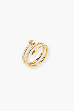 Pave Nail Ring | Gold