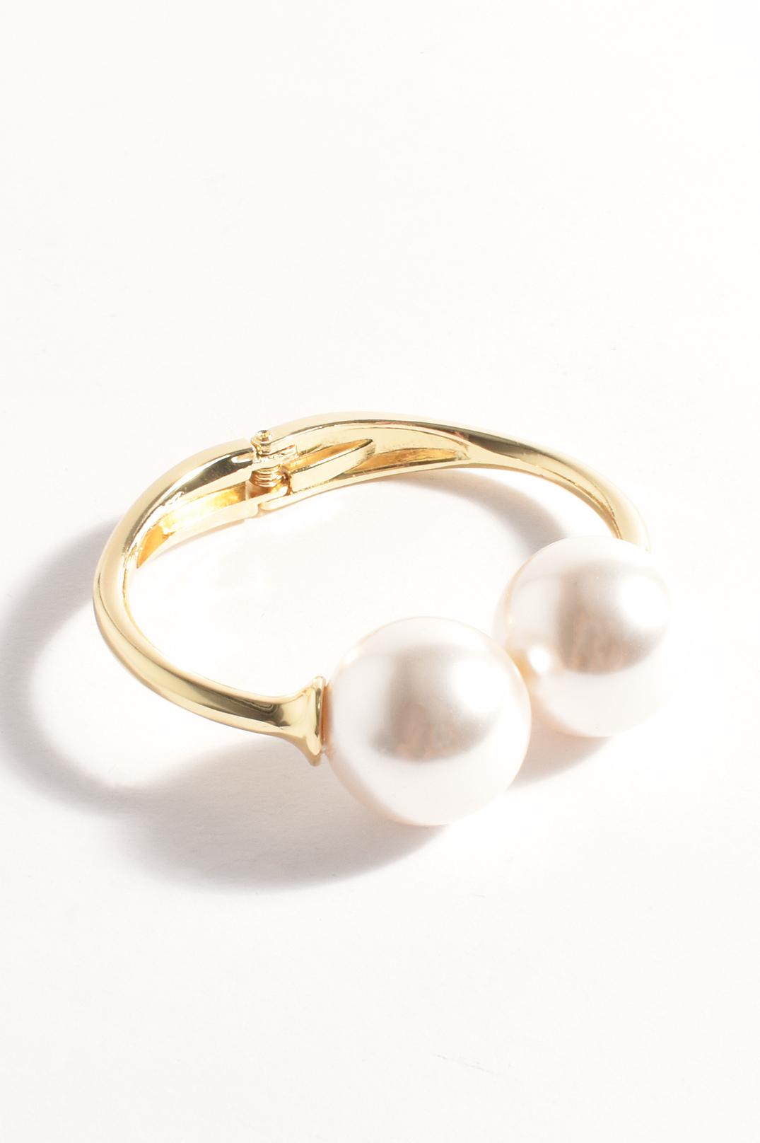 NEW - Poet Double Pearl Bangle | Gold