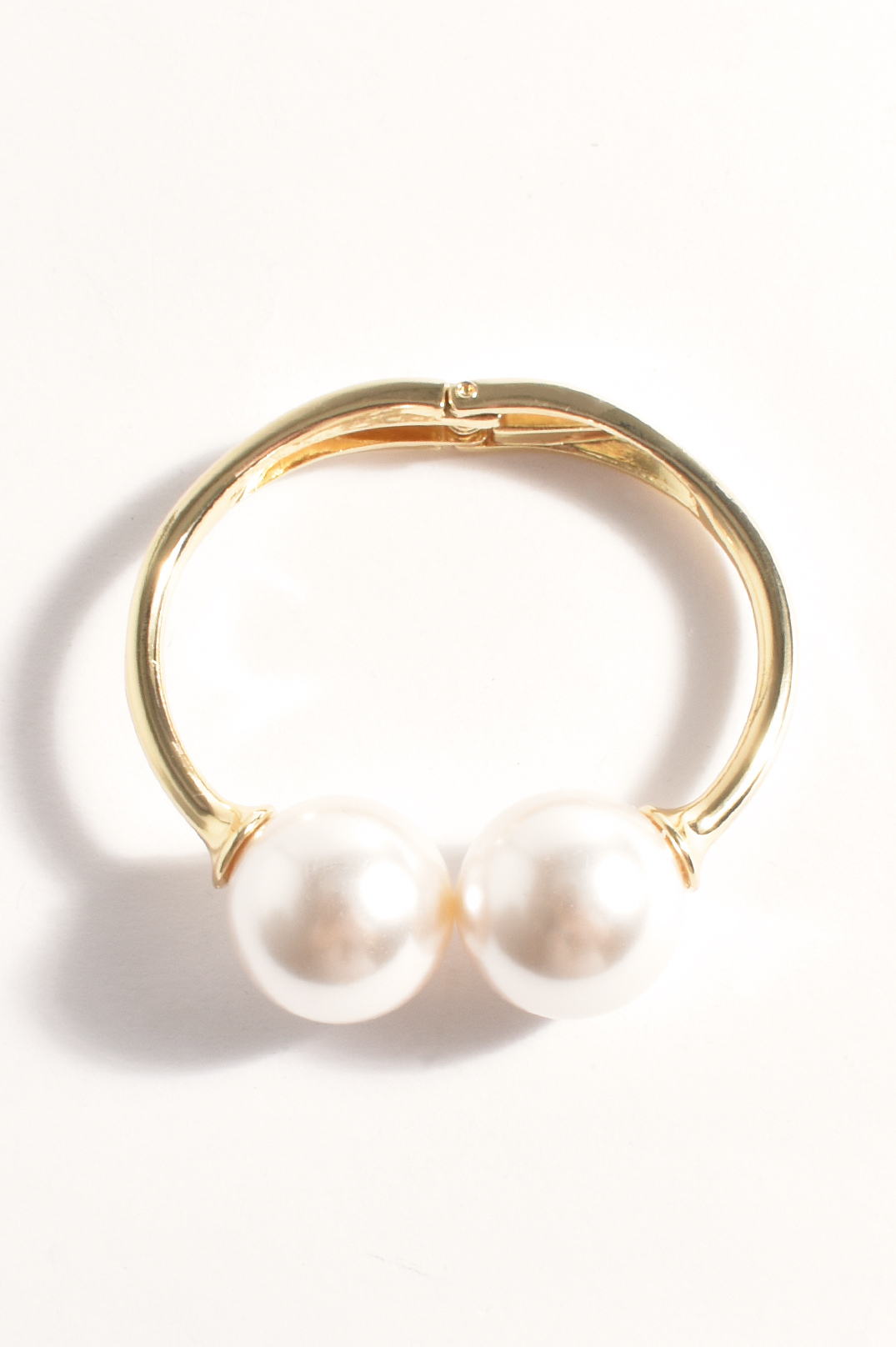 NEW - Poet Double Pearl Bangle | Gold