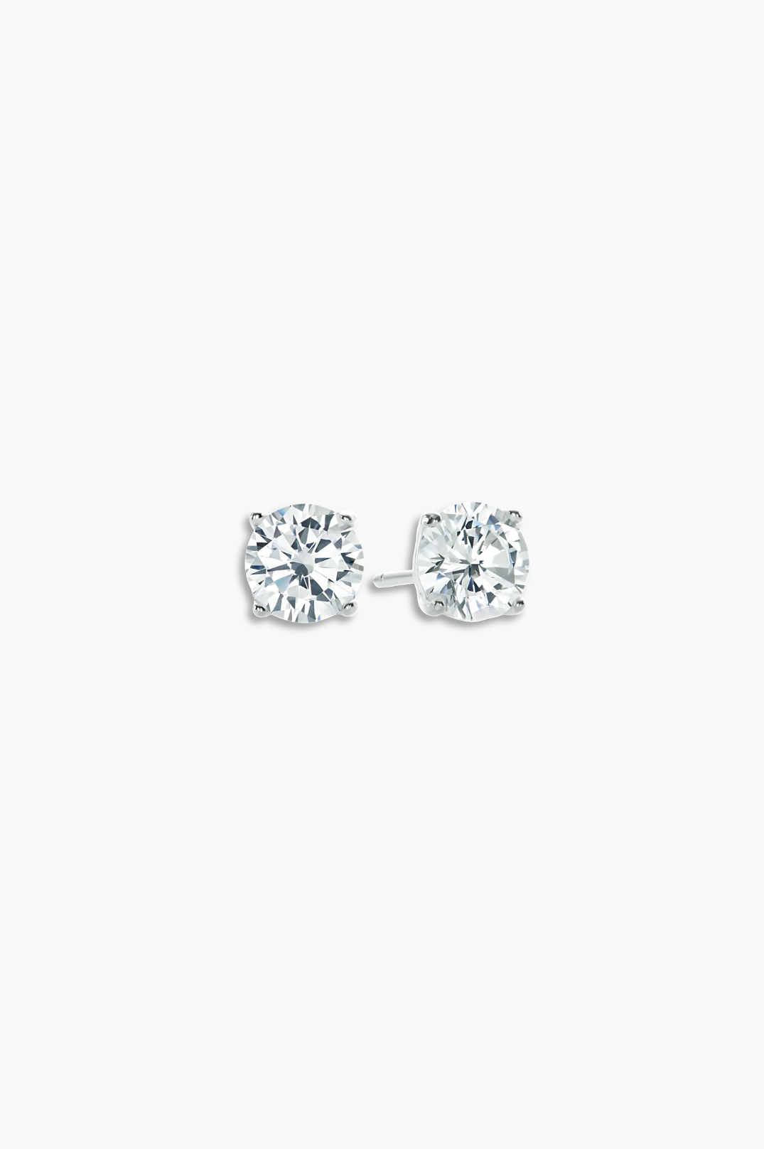 Violetta 6mm Crystal Studs | Silver