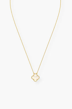 Alexis White Necklace | Gold