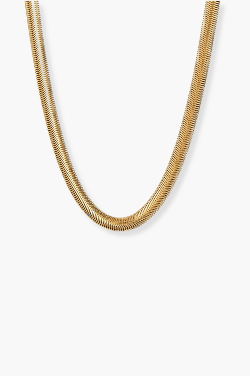 Snake Chain Necklace | Gold