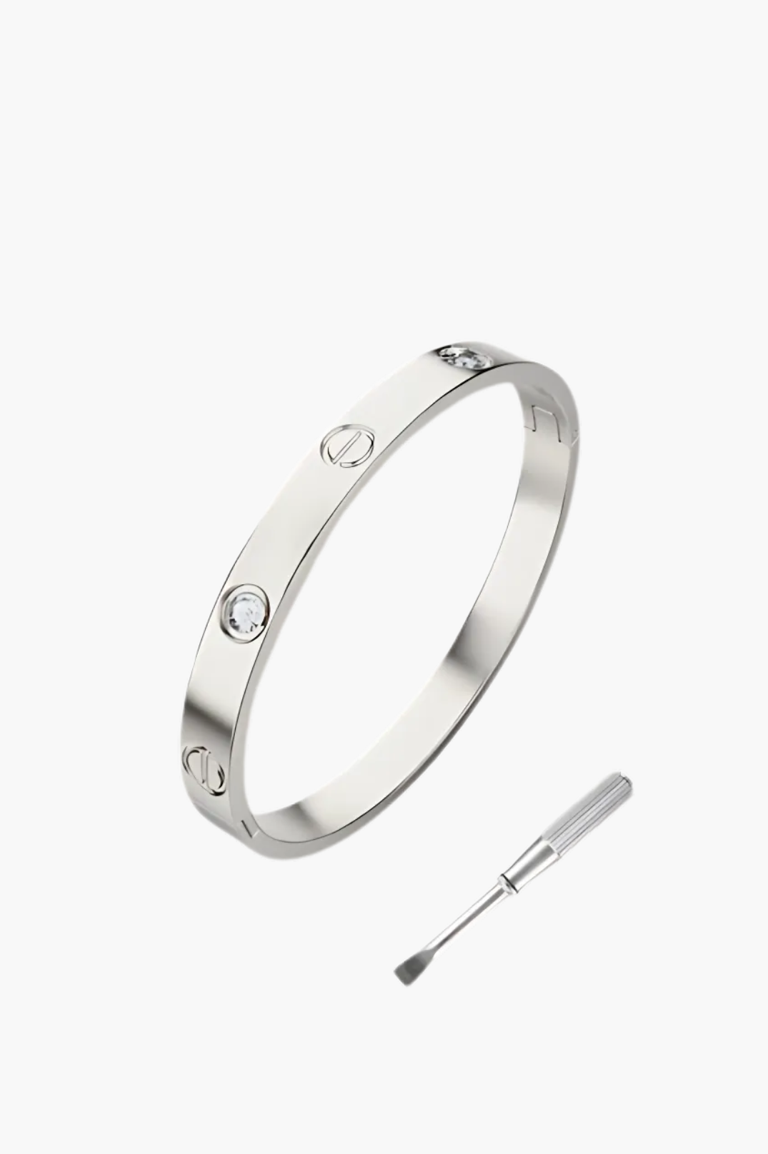 London Nail Bangle Stack 2.0 | Silver