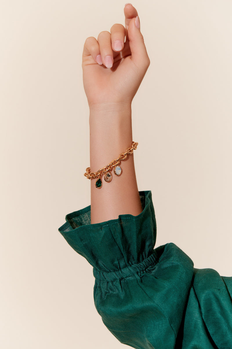 Envy Crystal  Bracelet | Gold