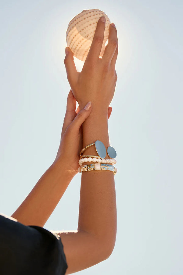 Ibiza Stretch Bracelet | Stone Gold