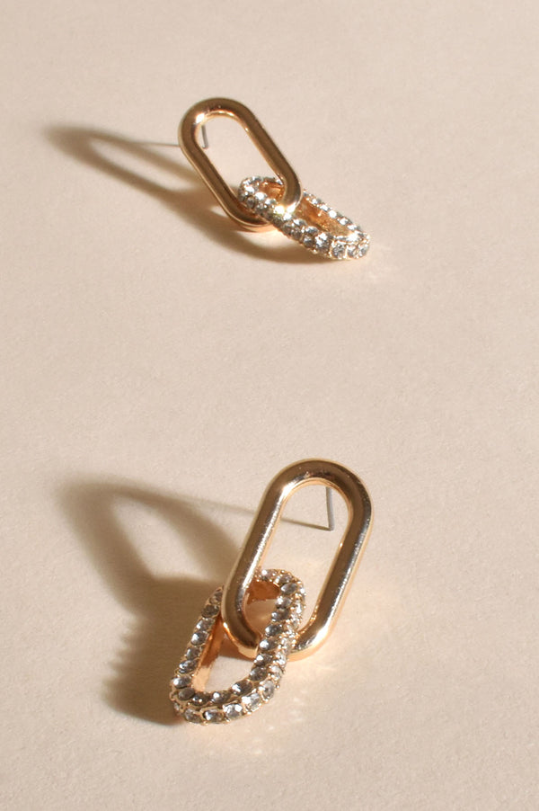 Adelaide Pave Earrings | Gold