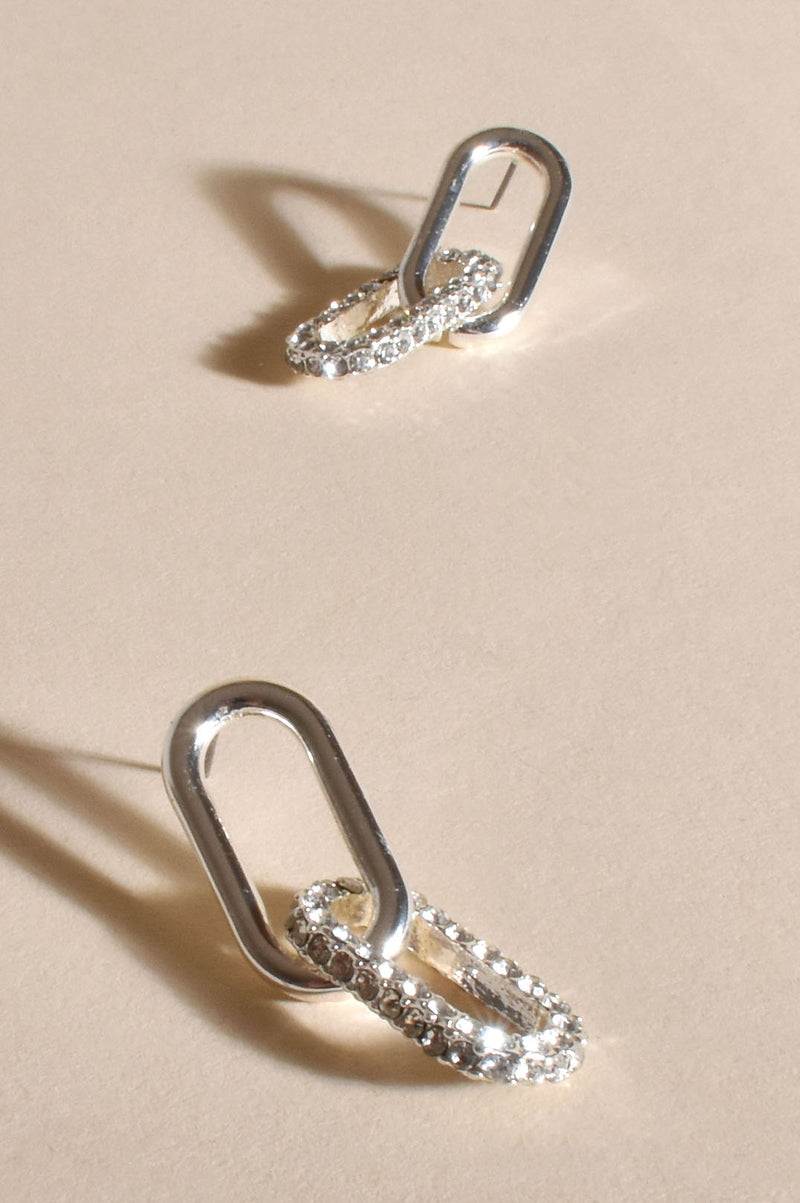 New York Pave Earrings | Silver