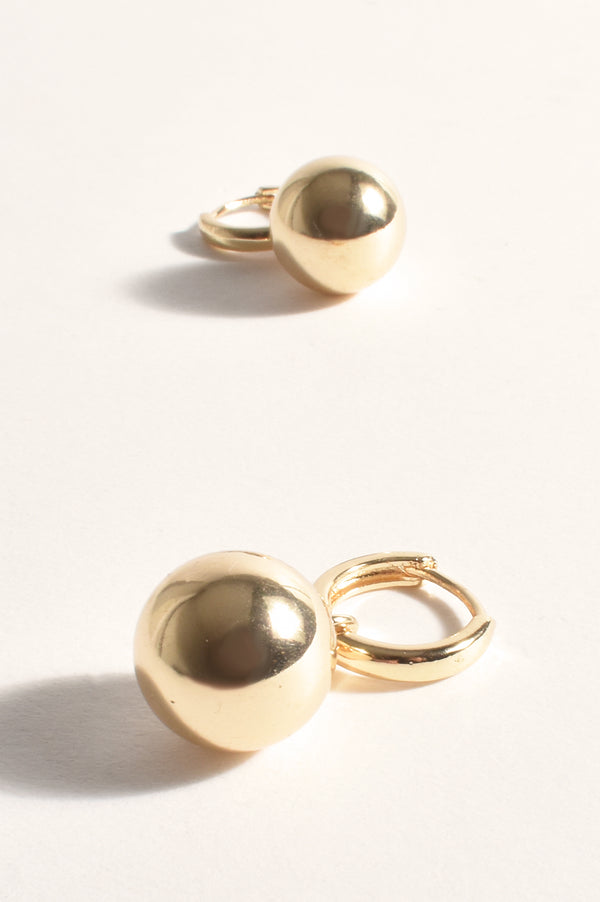 Maxwell Ball Earrings | Gold