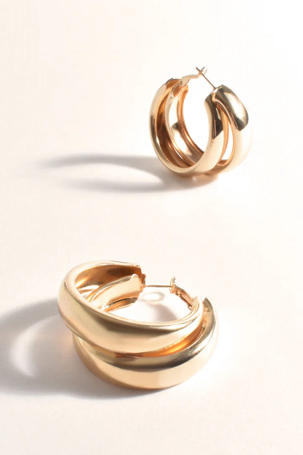 Amélie Hoop Earrings | Gold