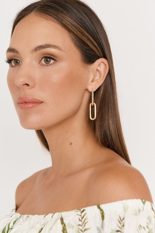 Chicago Earrings | Gold