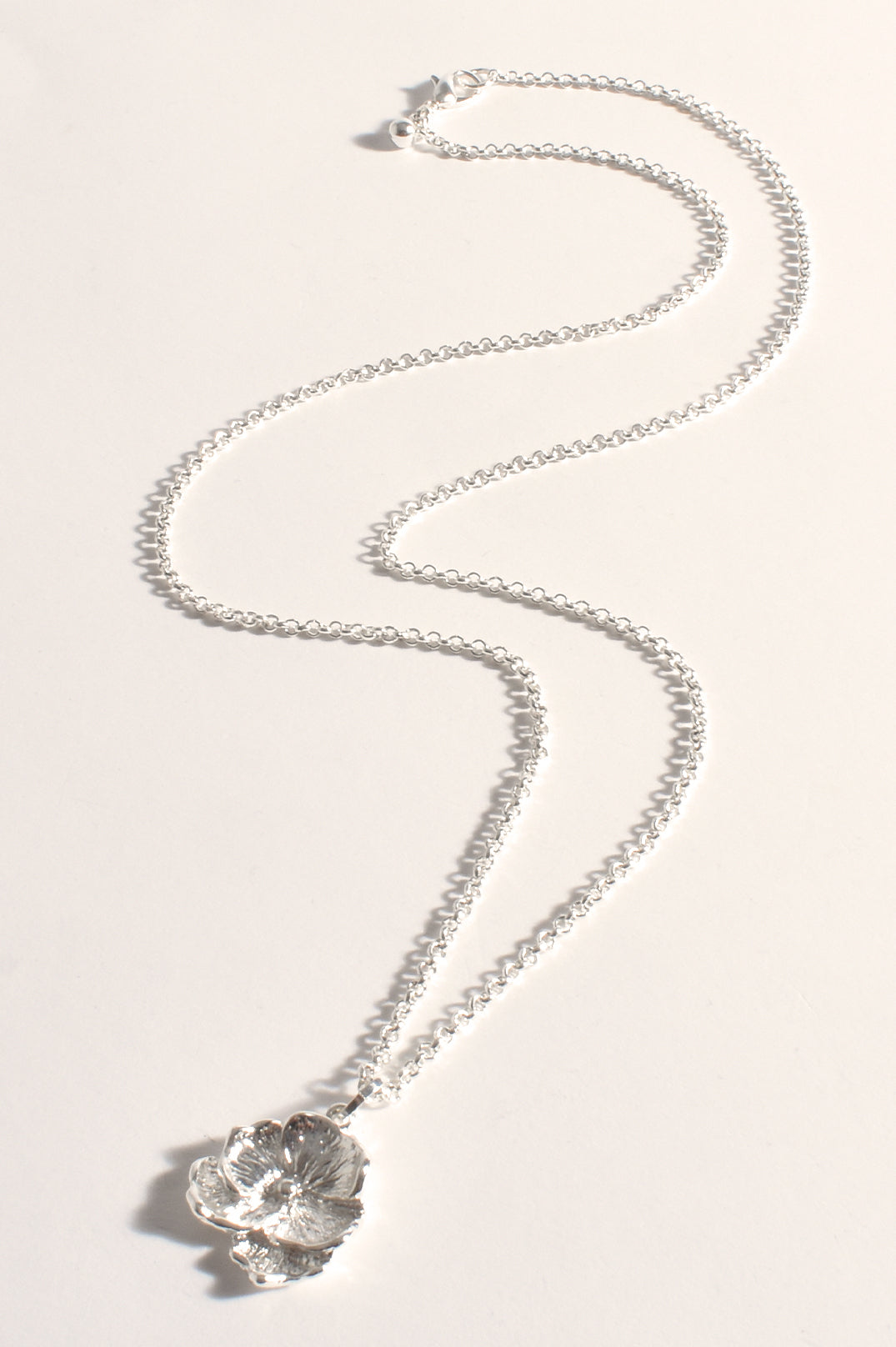 New -  Fleur Longline Necklace | Silver