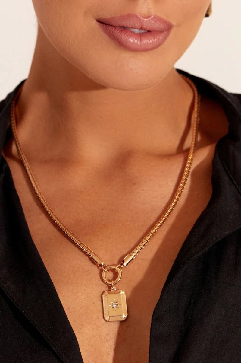 Back In Stock -Star Disc Necklace | Gold