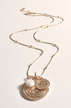NEW - 3 Is A Charm Necklace | Gold