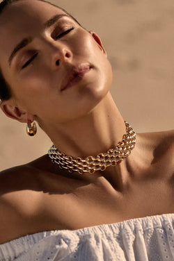 Ibiza Collar Necklace | Gold