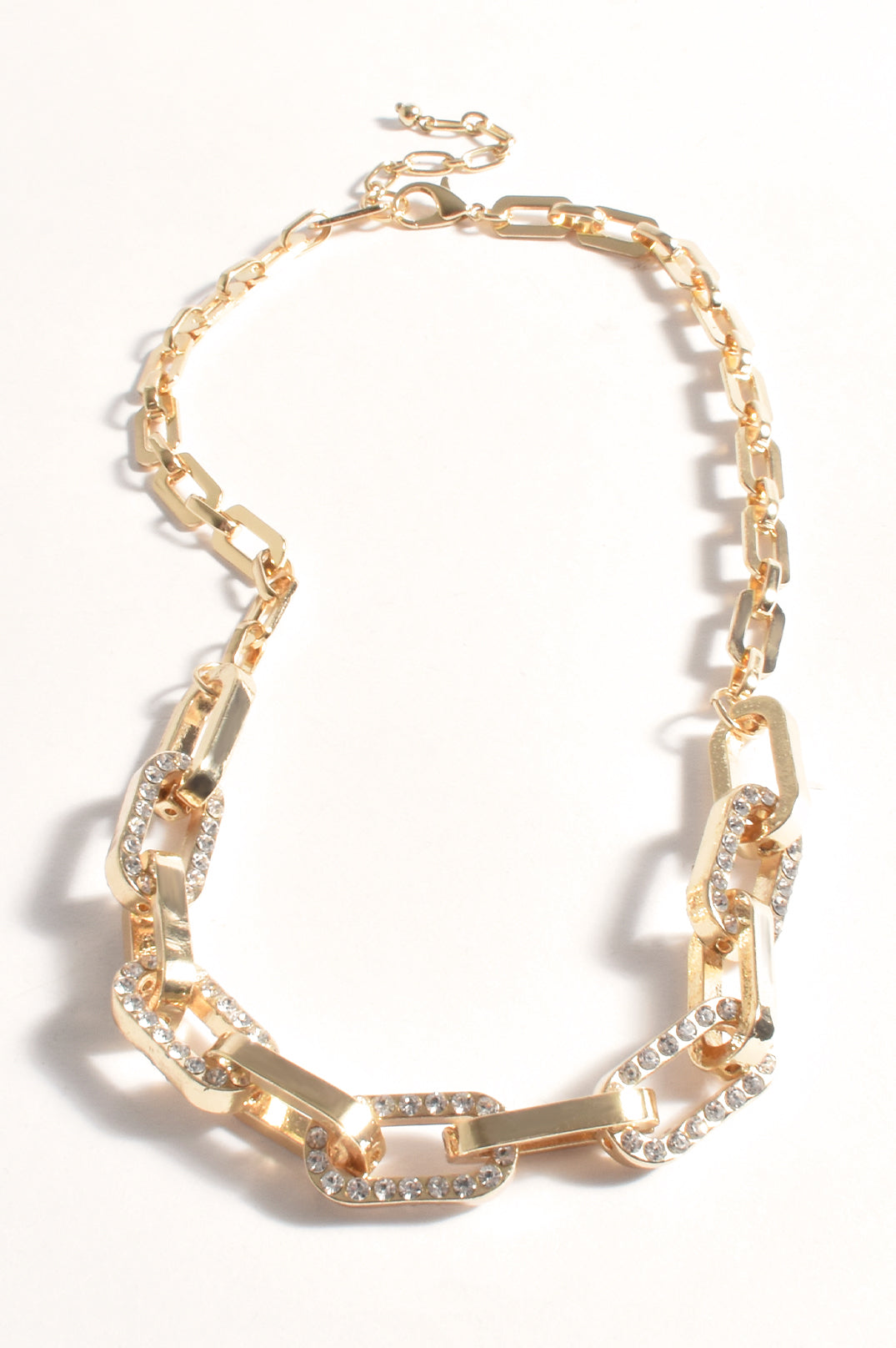 New York Pave Necklace | Gold