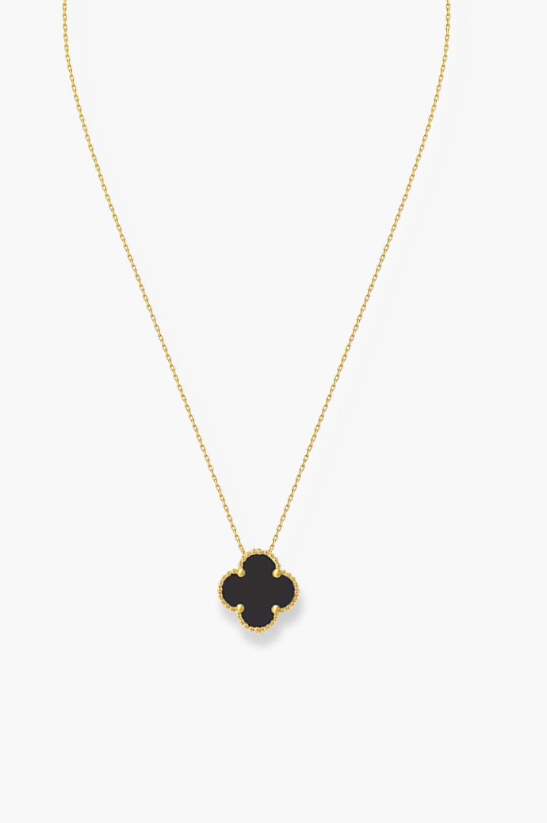 Alexis Black Necklace | Gold