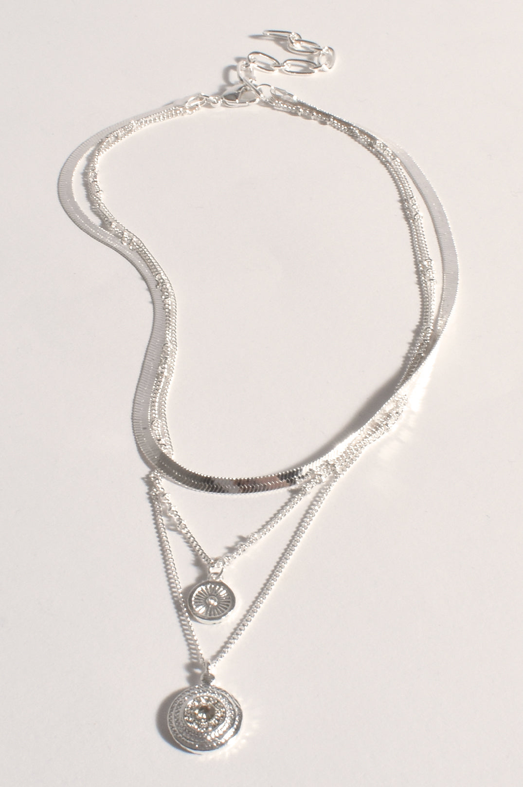 Eleonora Layered Necklace | Silver