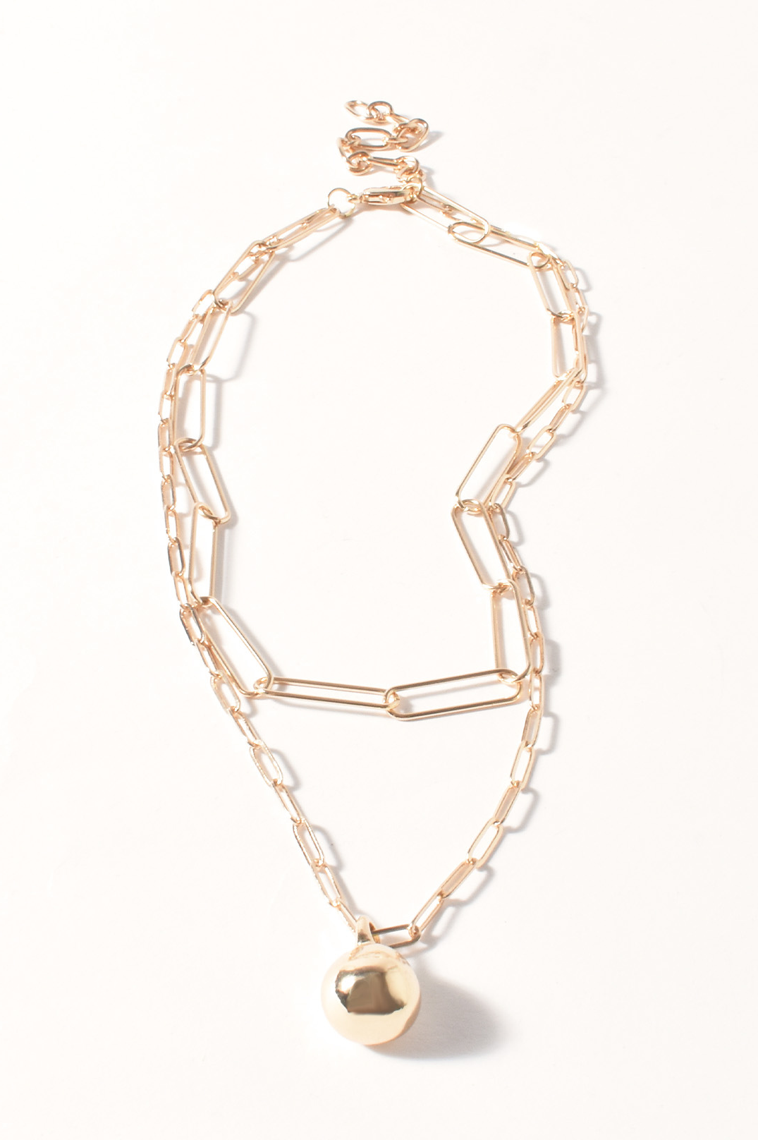 Maxwell Double Chain Necklace | Gold