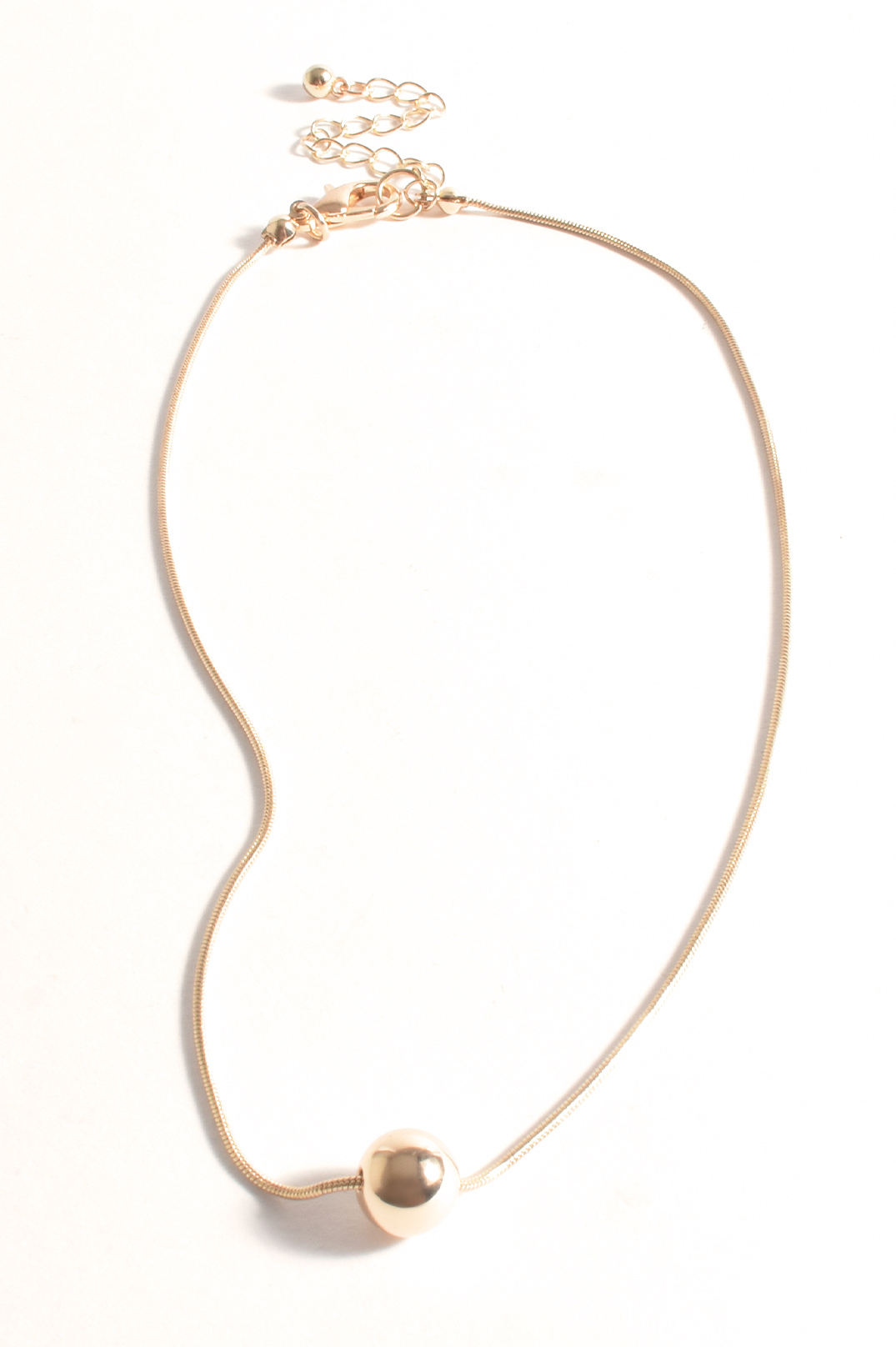 Maxwell Single Ball Necklace | Gold