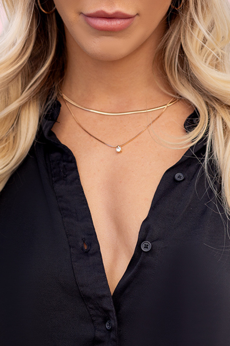 Mimi Jewel Drop Necklace | Gold