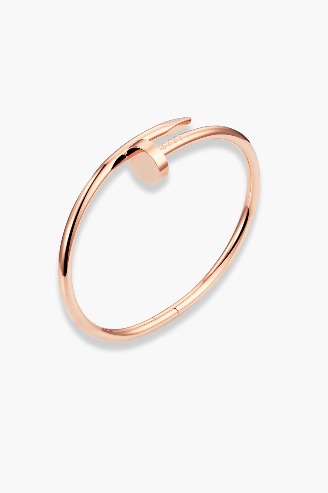 London Hinged Nail Bangle Stack 2.0 | Rose Gold