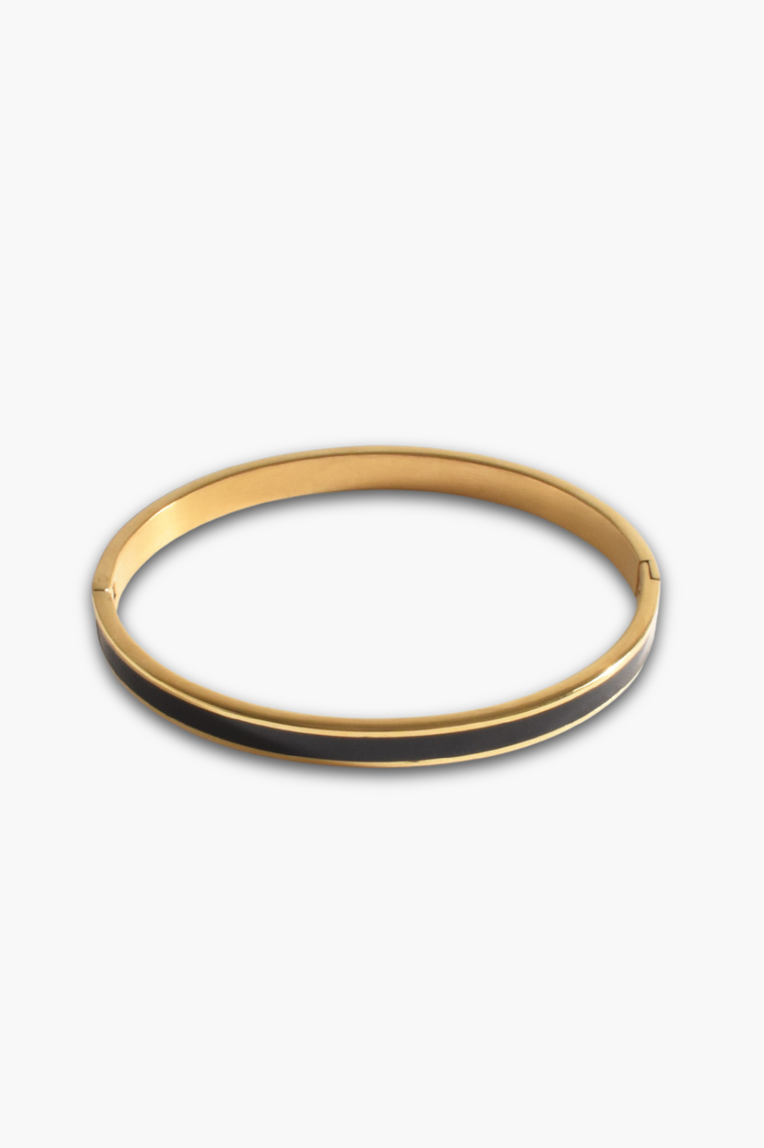 New - Nova Black Bangle | Gold