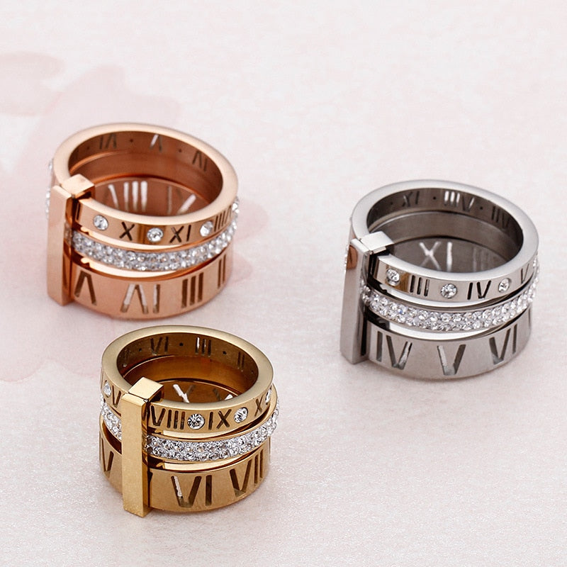 Tokyo Triple Layer Ring |  Silver