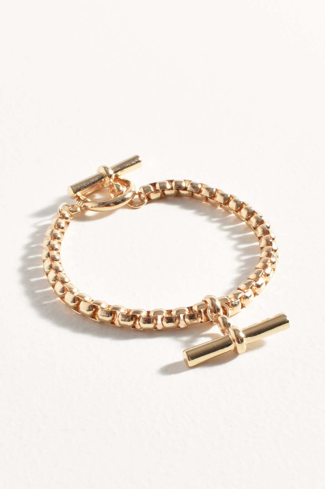 Milan Bianca Classic T Bar Bracelet | Gold