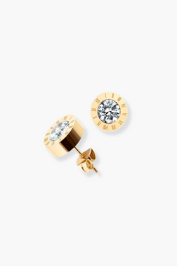 Tokyo Crystal Earrings | Gold